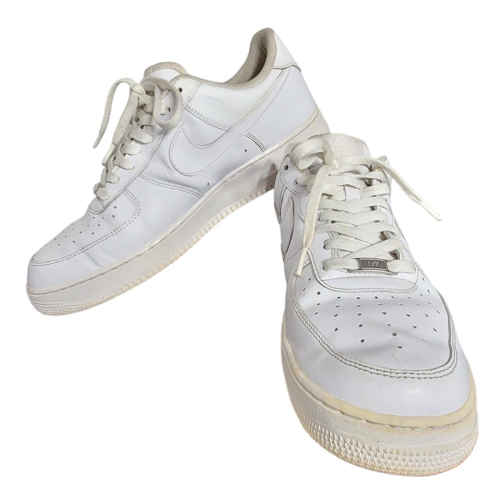 Nike Air Force 1 '07 Low Mens Size 13 White Athletic Lifestyle Shoes Sneaker SB2